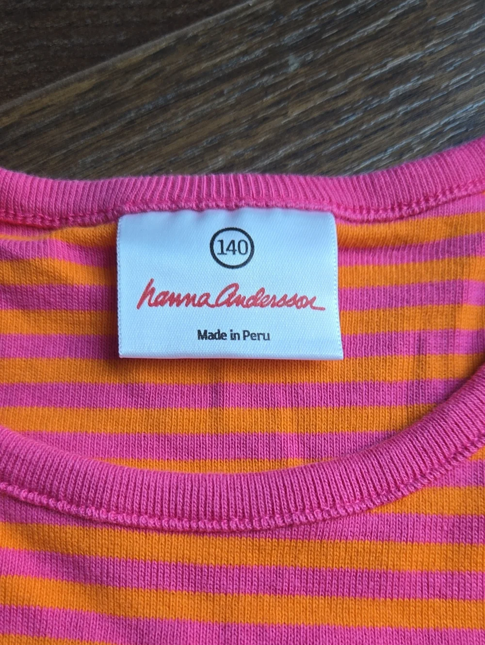 Hanna Andersson Pink And Orange Floral And Striped Play Dress